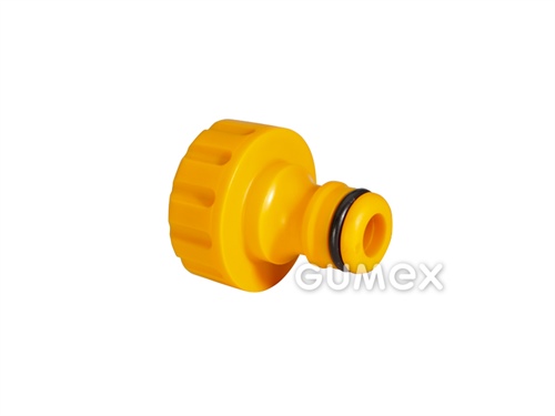 Nippel für Hozelock-Schnellkupplungen, Innengewinde G 3/4", Kunststoff, gelb, 